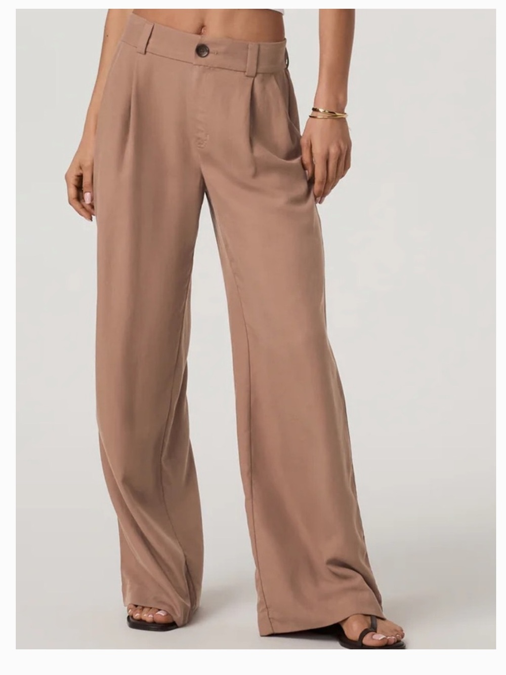 Vuori Trestles Twill Wideleg Pant Nutmeg Trousers Medium